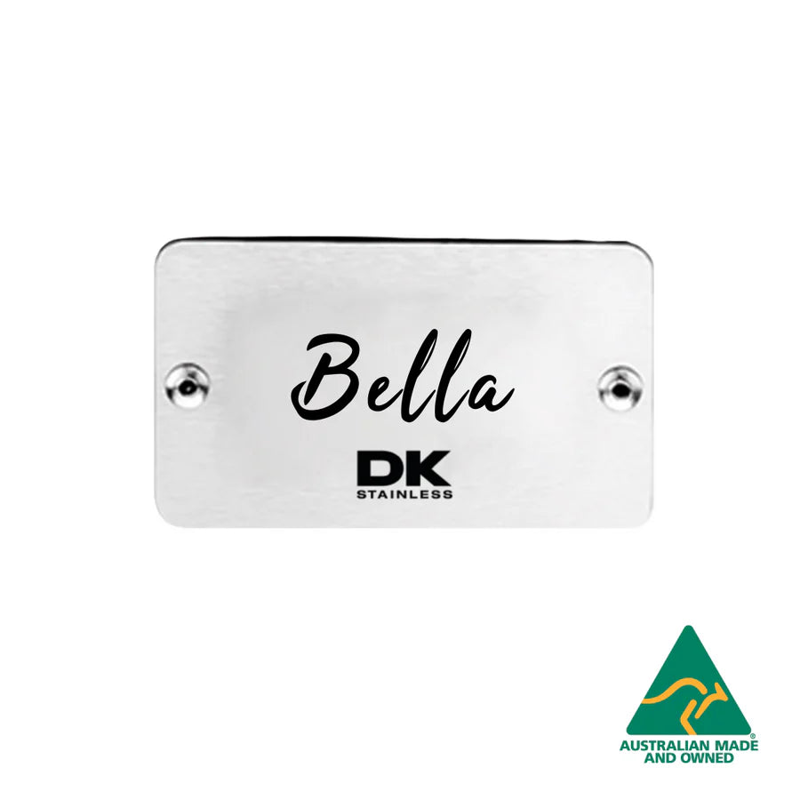 DK Stainless Personalised Name Plaque