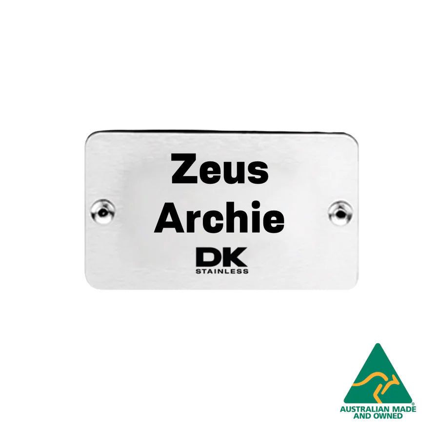 DK Stainless Personalised Name Plaque