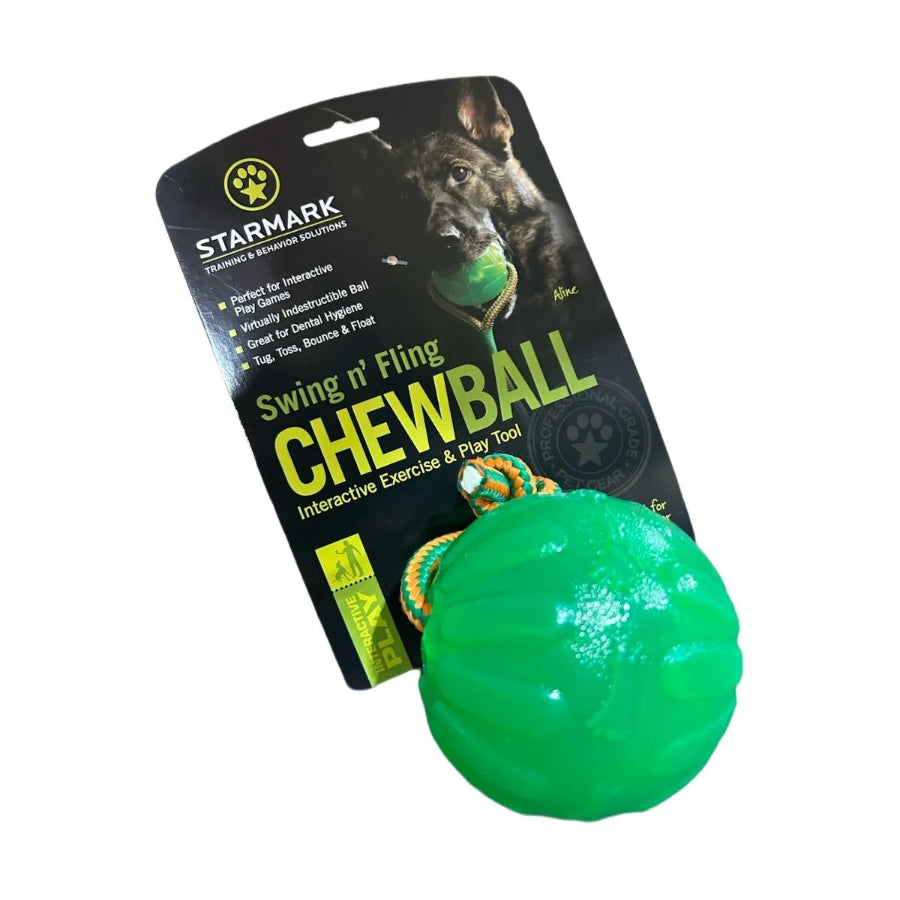 StarMark Swing n' Fling Chew Ball – K9 Pro The K9 Professionals