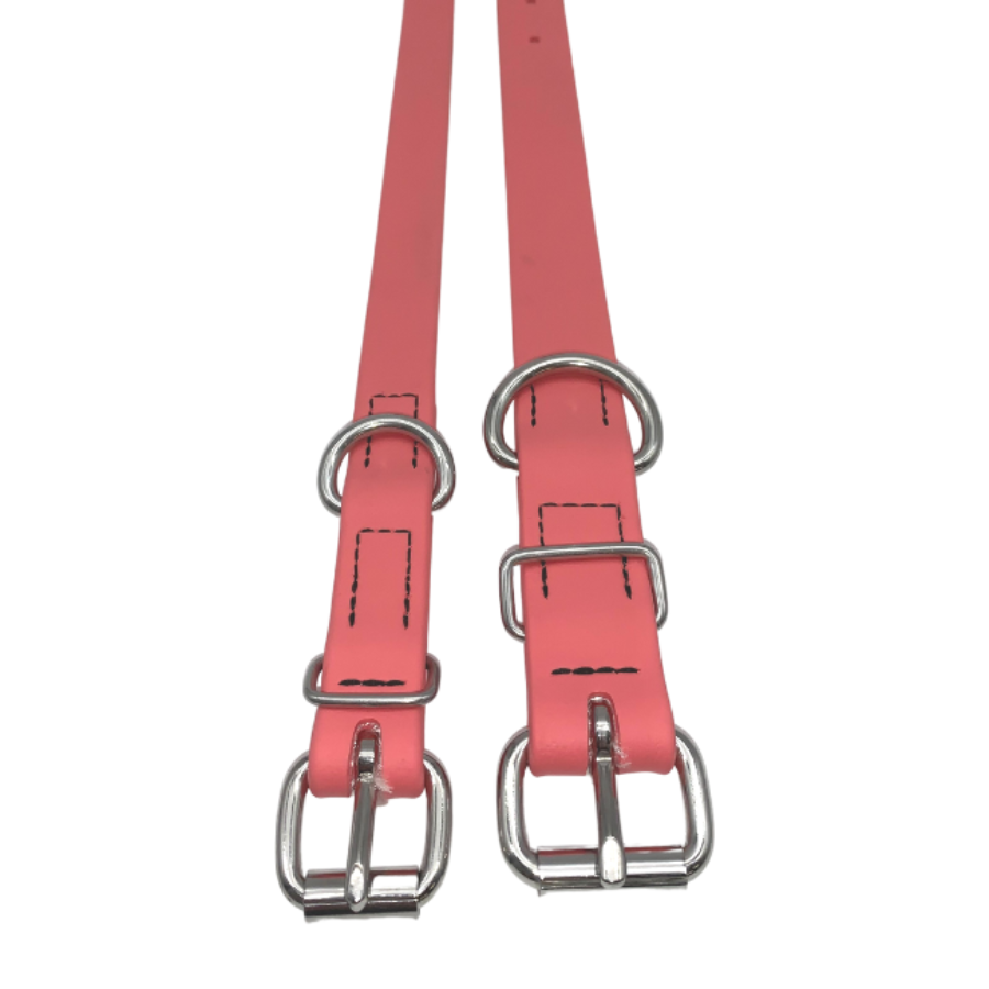 Coral Pink & Light Blue Syntek Collars