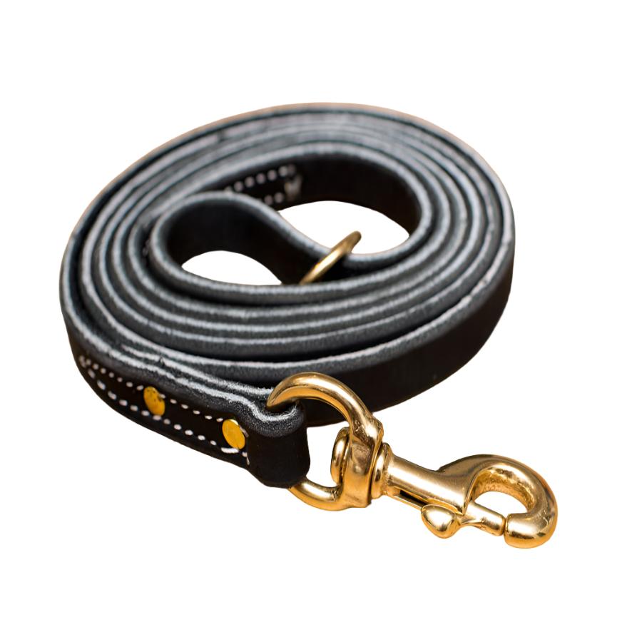 8 foot clearance leather dog leash