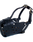 Leather Police dog muzzle Australia K9Pro