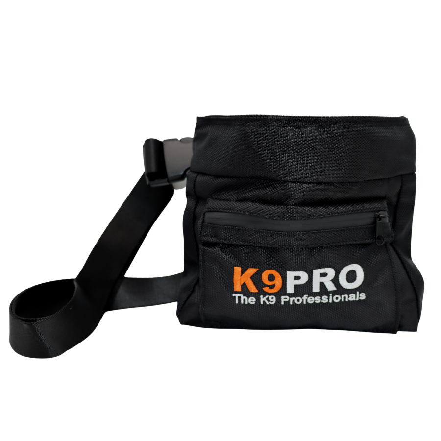 Canine equipment top treat pouch