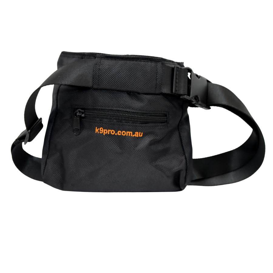 Canine equipment top treat pouch