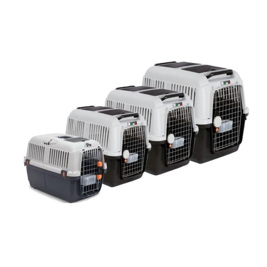 Dog travel on sale crate with wheels