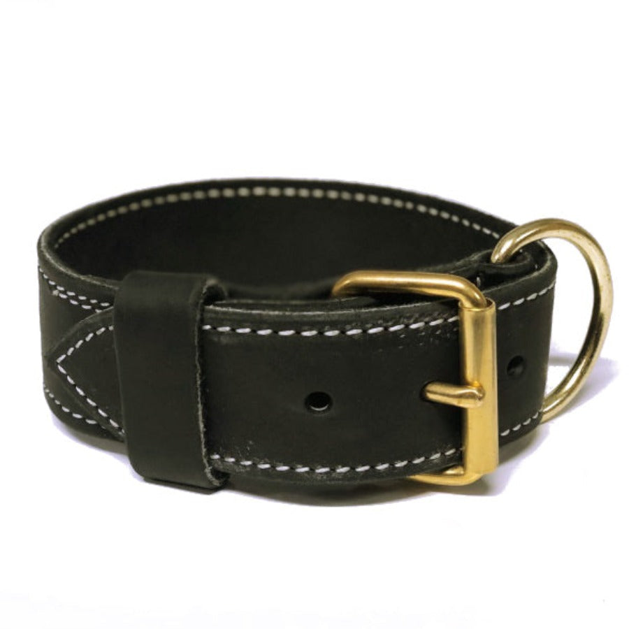 2&quot; Tactical Single Leather Collar - Premium Leather