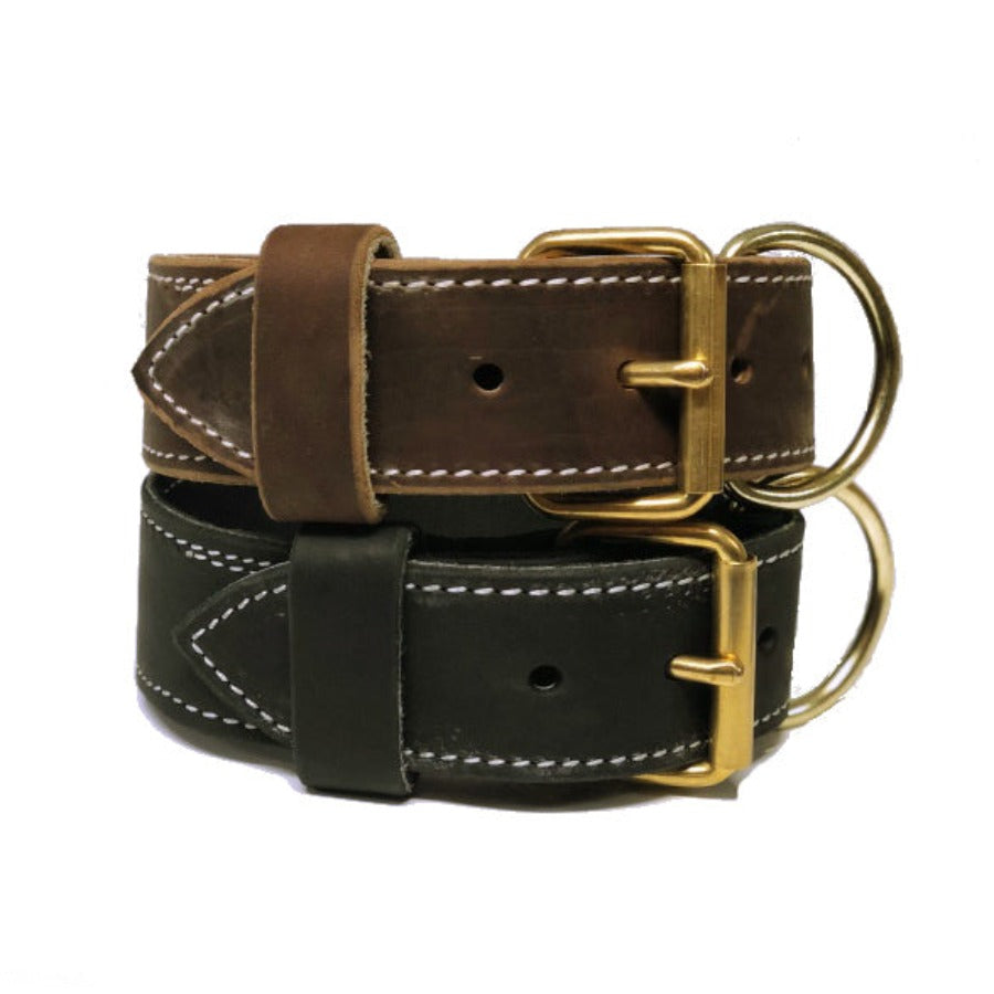 2&quot; Tactical Single Leather Collar - Premium Leather