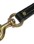 Soft Hide Leather two dog coupler leash