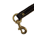 Soft Hide Leather two dog coupler leash - ON SALE!!