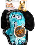 Outward Hound Tough Seamz Elephant Plush Dog Toy