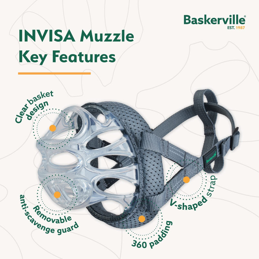 Baskerville INVISA Muzzle - Transparent Muzzle