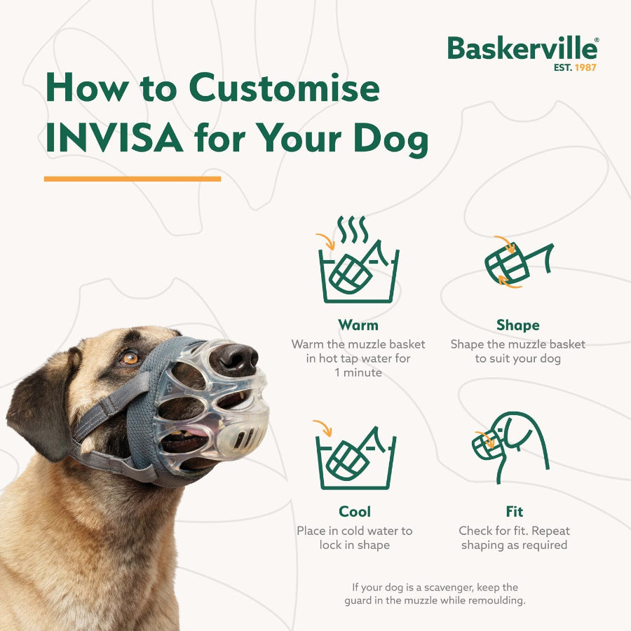 Baskerville INVISA Muzzle - Transparent Muzzle