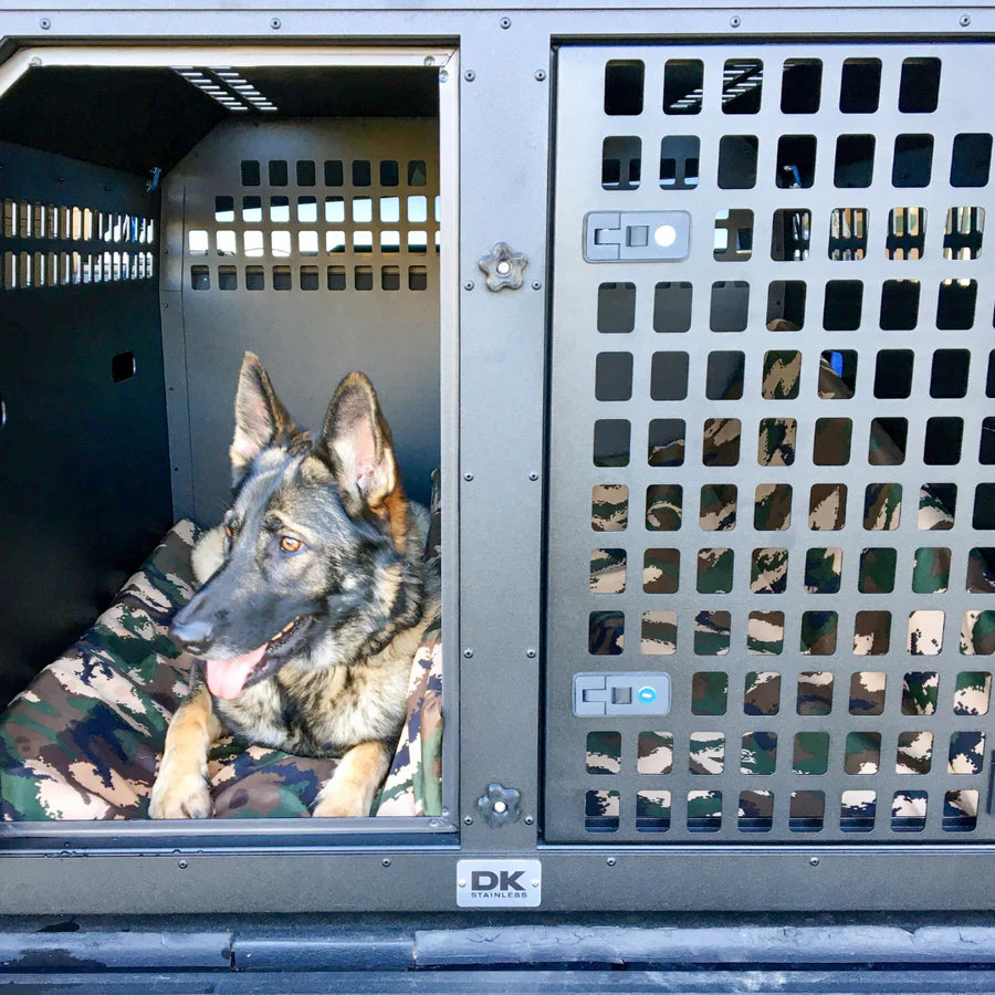 DK Stainless Double Bay Dog Crate / Ute Tray - Tub