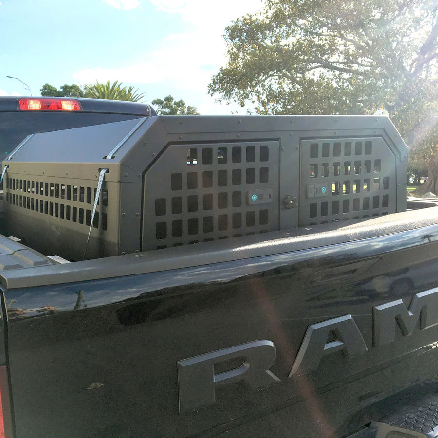 DK Stainless Double Bay Dog Crate / Ute Tray - Tub