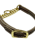 Martingale Collar Soft Hide Leather