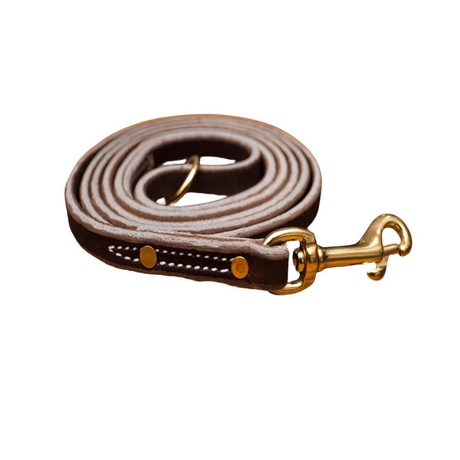 Soft Hide Leather Leash 1/2"