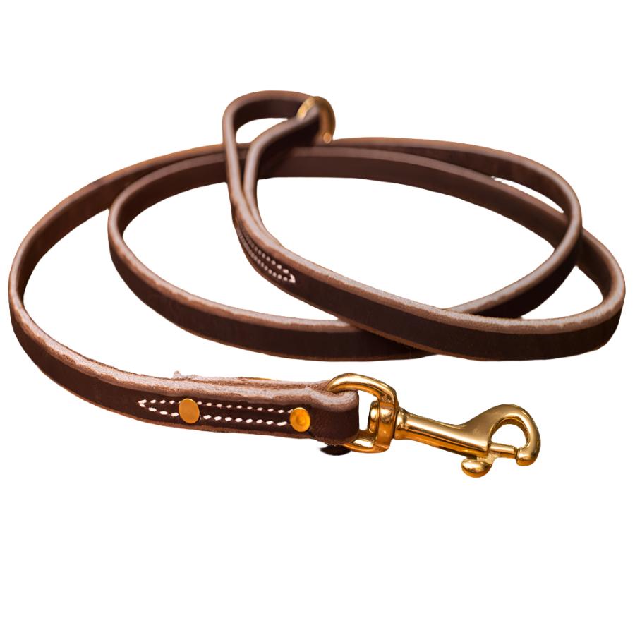 Soft Hide Leather Leash 1/2"