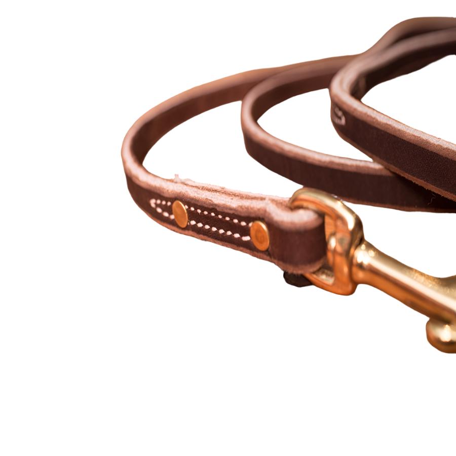 Soft Hide Leather Leash 1/2"