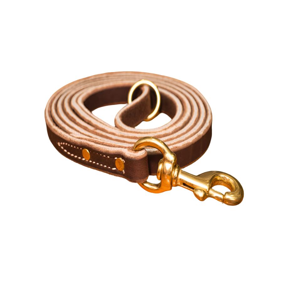 Soft Hide Leather Leash 3/4" - Heavy Duty Leash