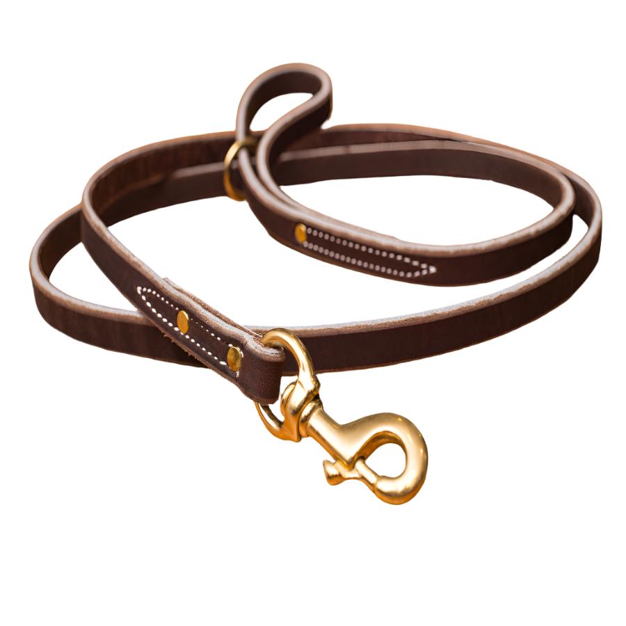 Soft Hide Leather Leash 3/4" - Heavy Duty Leash