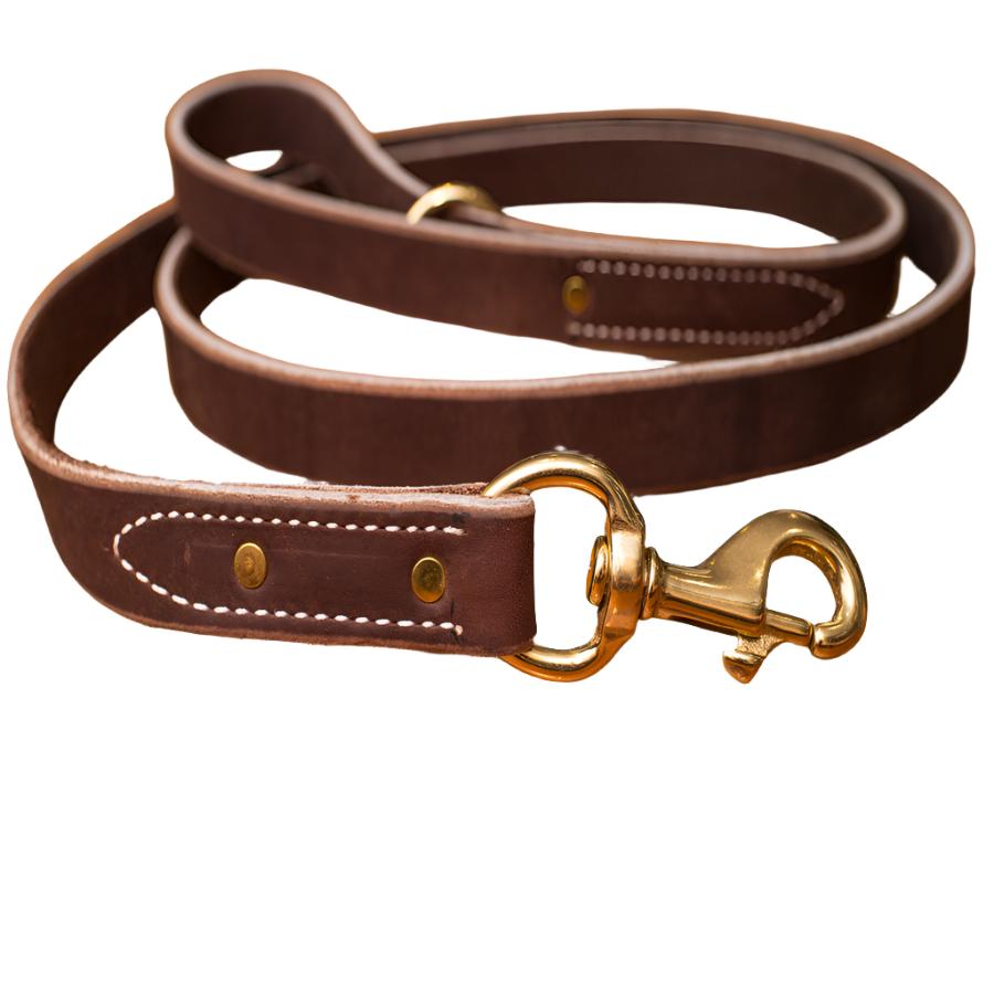 Soft Hide Leather Leash 1" Wide