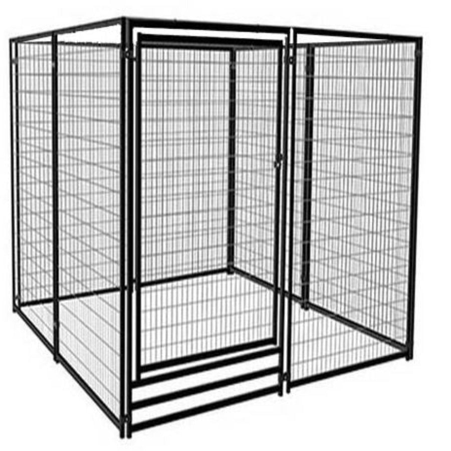 Deluxe Outdoor Welded Panel Dog Kennel Run Kit 