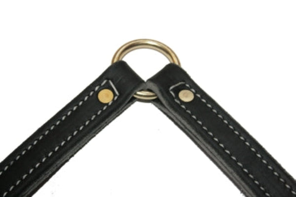 Soft Hide Leather two dog coupler leash