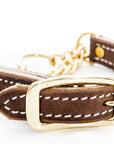 Martingale Collar Soft Hide Leather