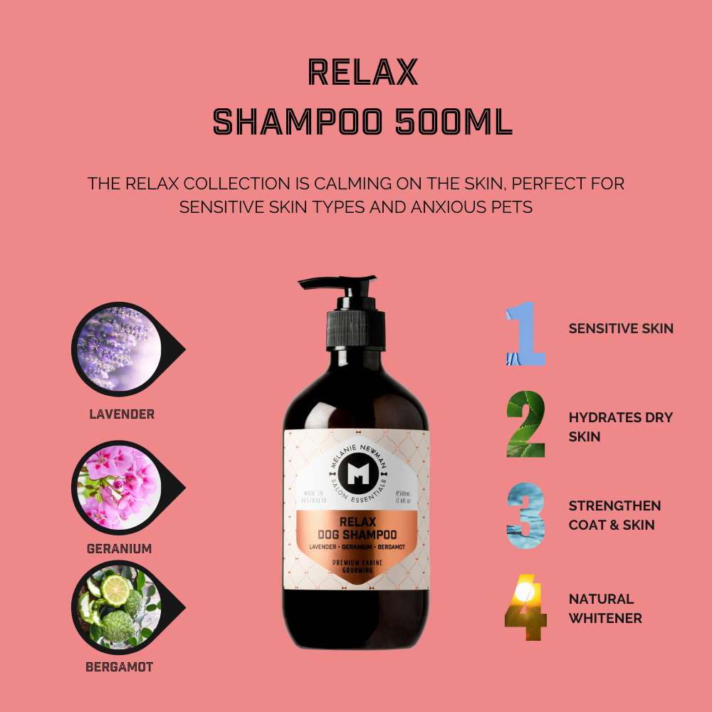 Relax Dog Shampoo by Melanie Newman Salon Essentials